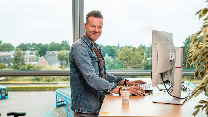 Eelke aan het werk Eelke aan het werk